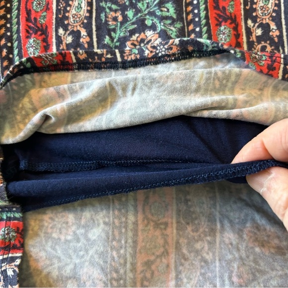 Lulus Kiss the Sky Navy Blue Print Midi Dress. Size XS. - Picture 9 of 12